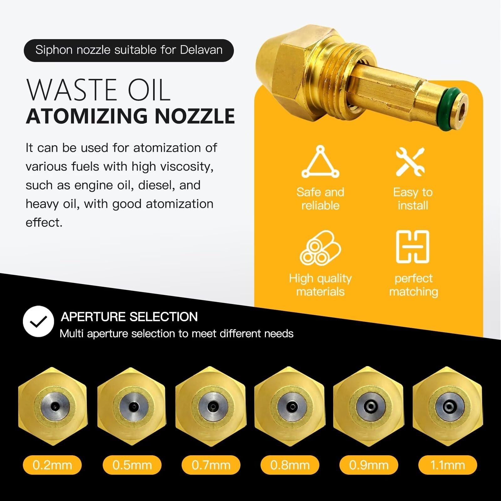 0.5 mm Oil Burner Nozzle 30609-5 for Reznor, for Clean Burn, for EnergyLogic,...