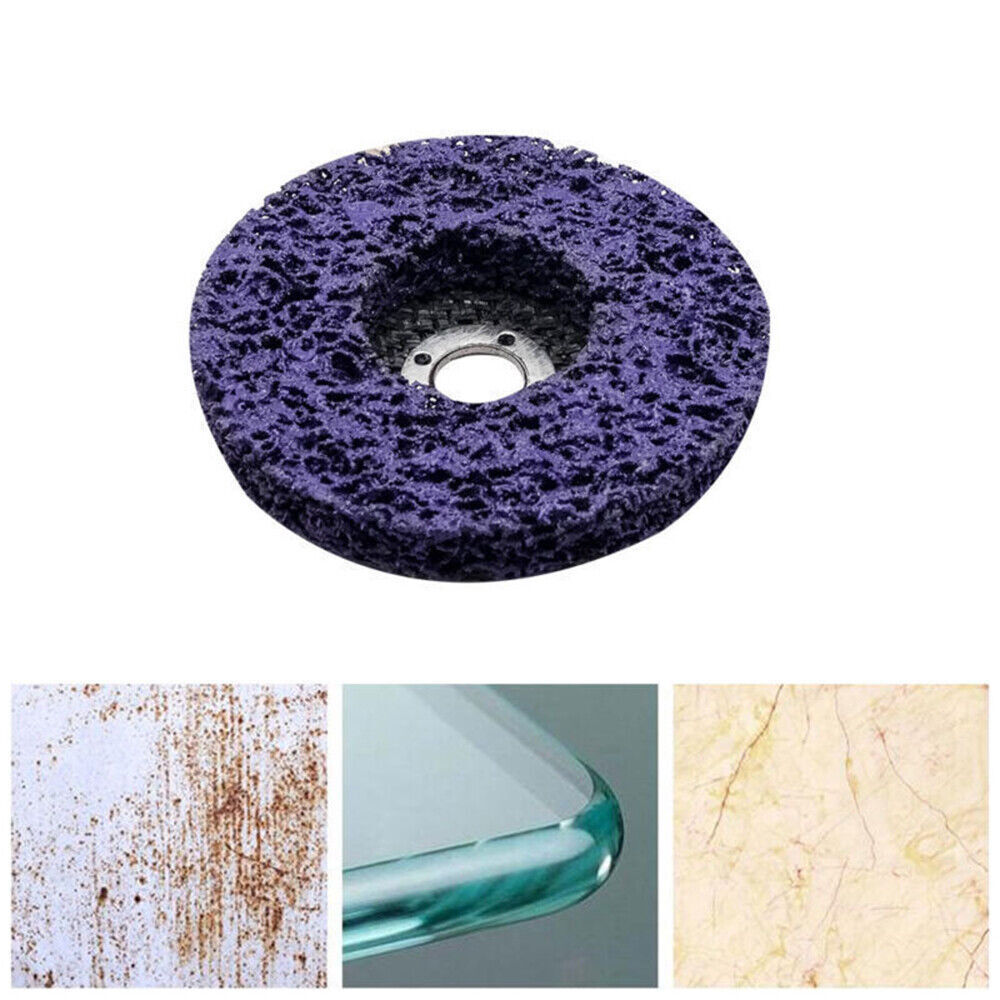 4''/5" Poly Strip Disc Abrasive Wheel Paint Rust Removal Clean Angle Grinder