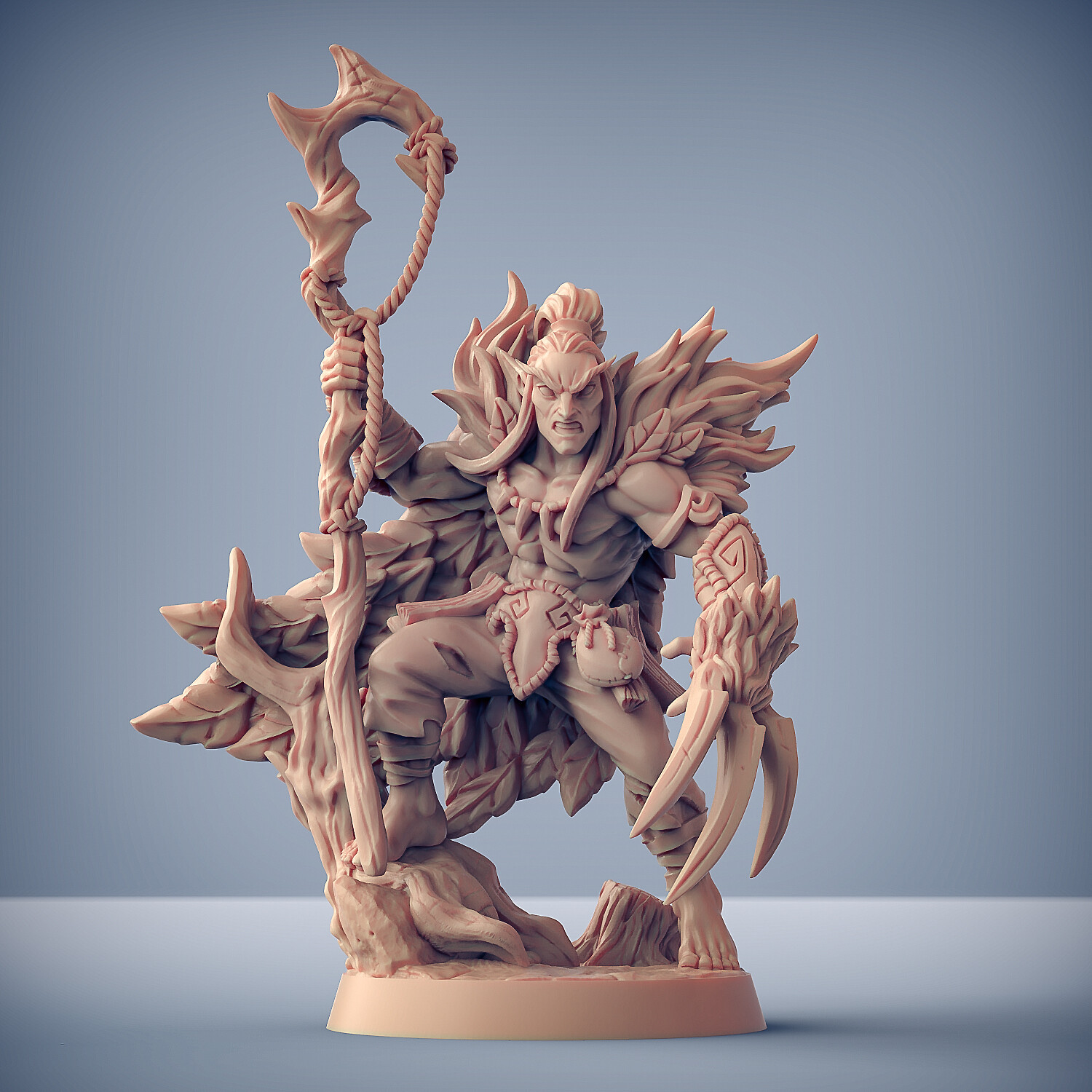 Wood Elf Druid - Artisan Guild Fantasy Dungeons and Dragons Miniature Tabletop