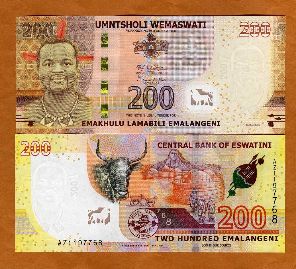 Eswatini (Swaziland), 200 Emalangeni 2023, P-New UNC Hybrid Polymer