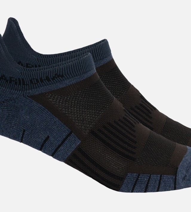 Bamboo Tab Athletic Sock - Navy Heather/ Carbon - Small