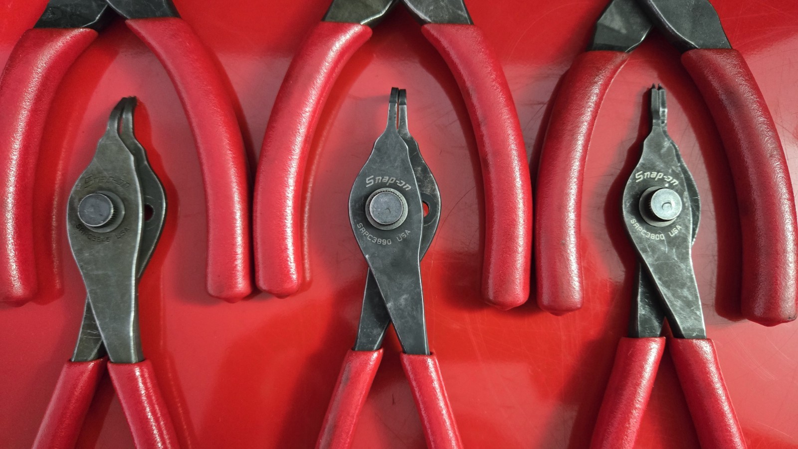 Snap-on tools Red Master 10-Piece Snap Ring Plier Set
