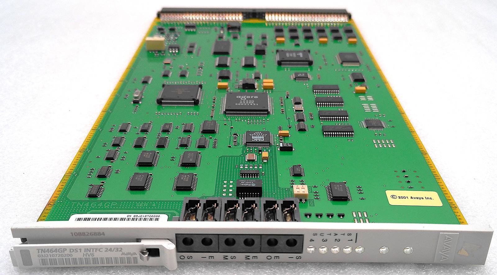 AVAYA TN464GP DS1 INTFC 24/32 HV6 108826884 INTERFACE CARD