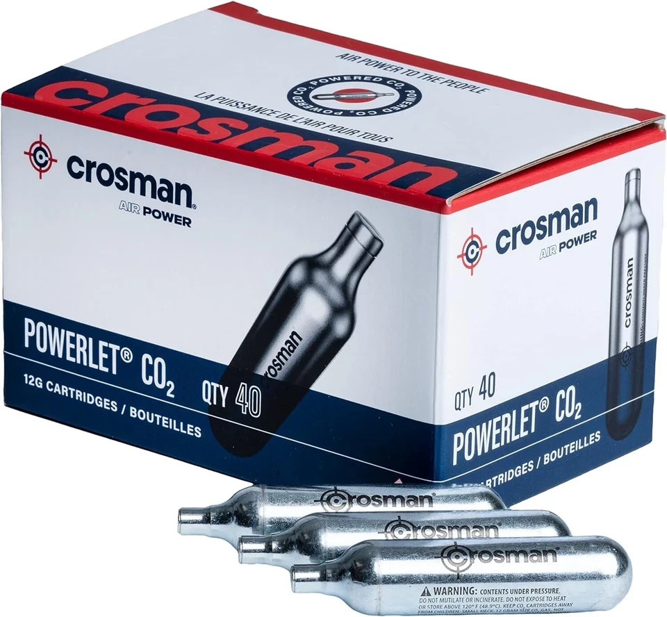 CO2 CARTRIDGE Gun Gas Pellet Airsoft BB Pellet 12 Gram Crosman CO2 Cartridges