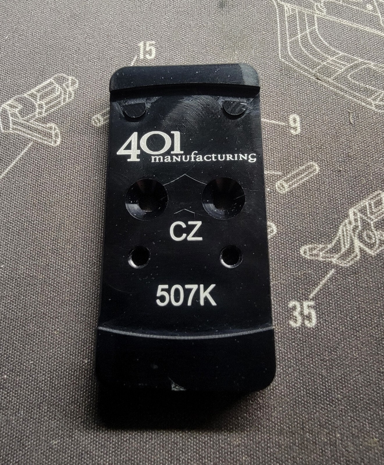 CZ Shadow 2 Compact  EPS 407K 507K Optic plate. Holosun EPS carry