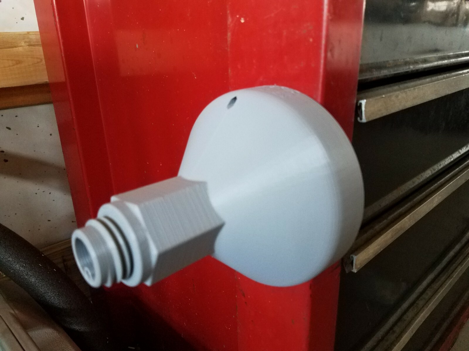 No Spill Locking Oil Funnel for Ford & Powerstroke - Vented High Flow/Magnetic!