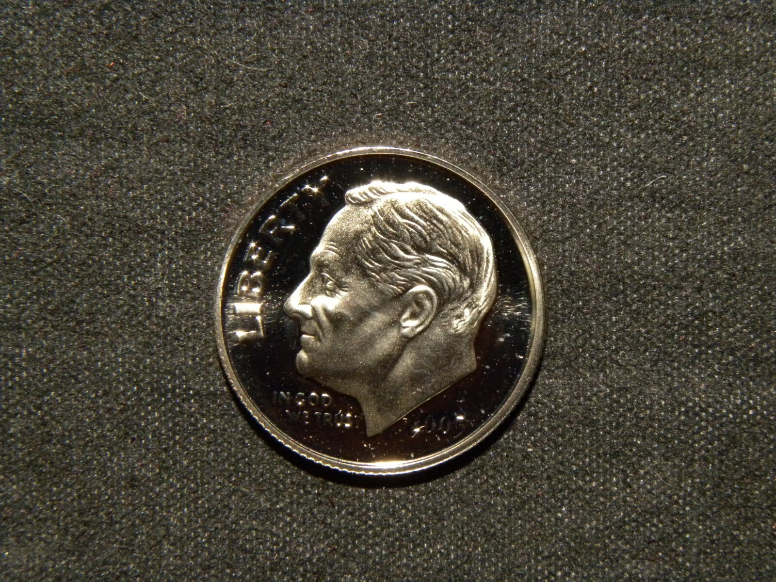 2005 S Clad Roosevelt Proof Dime