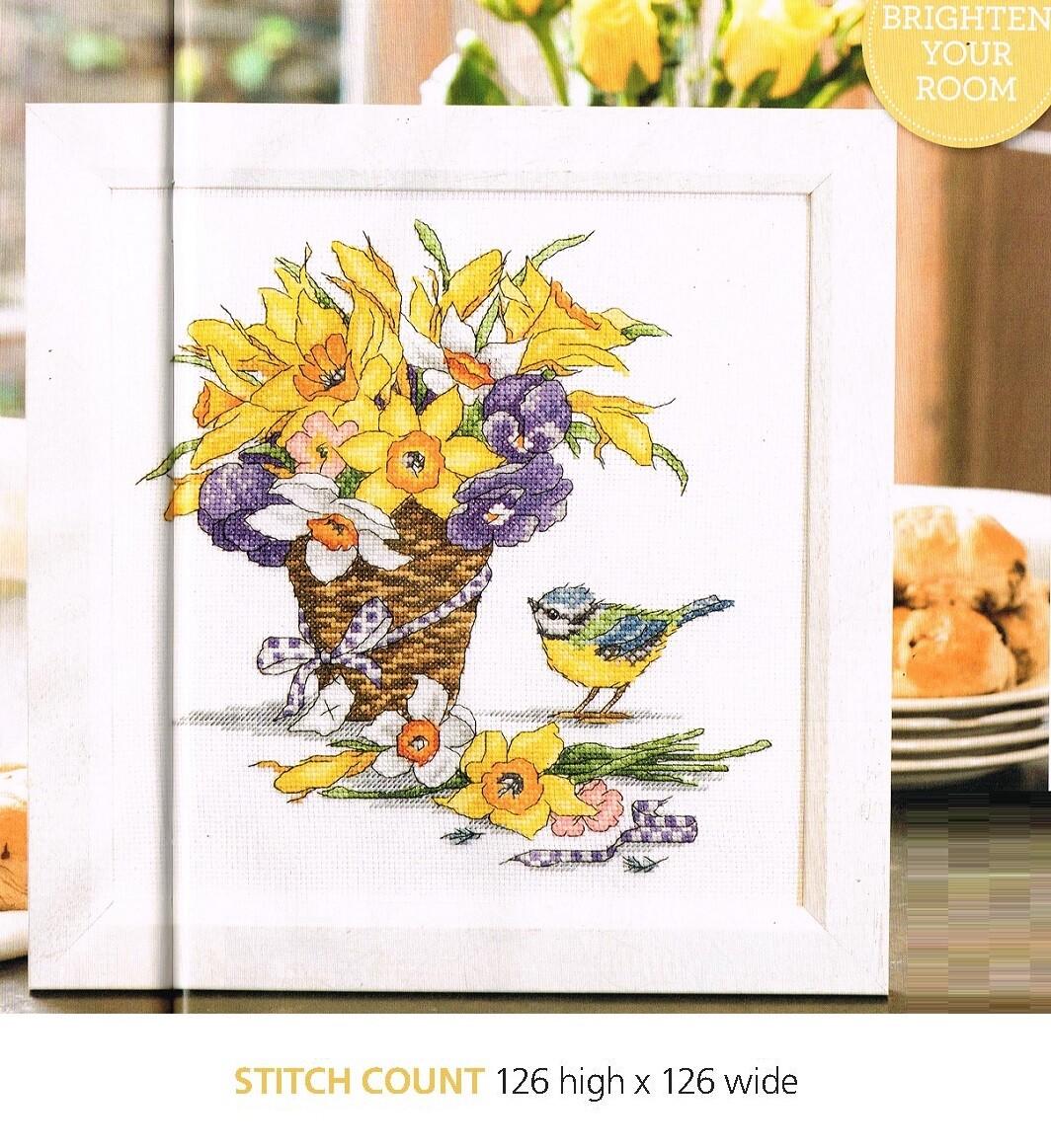 DAFFODIL DELIGHT  CROSS STITCH  PATTERN ONLY   EQ - RWY