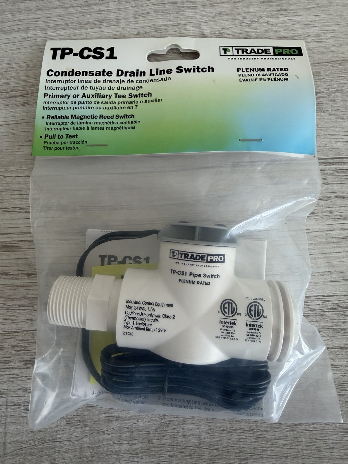Trade Pro TP-CS1 Condensate Drain Line Switch Tee
