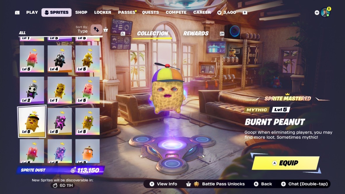 ULTRA RARE Burnt Peanut Sprite MAX LEVEL