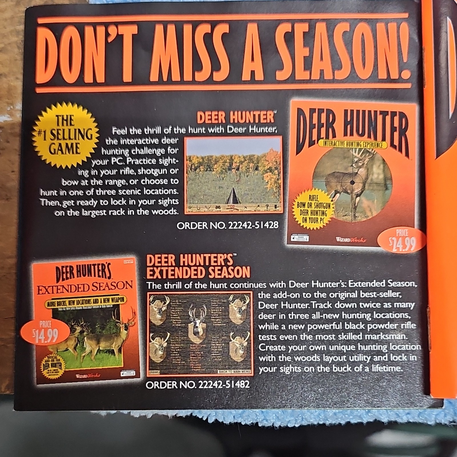 WizardWorks Deer Hunter Interactive Hunting Experience PC CD-ROM Game Windows 95