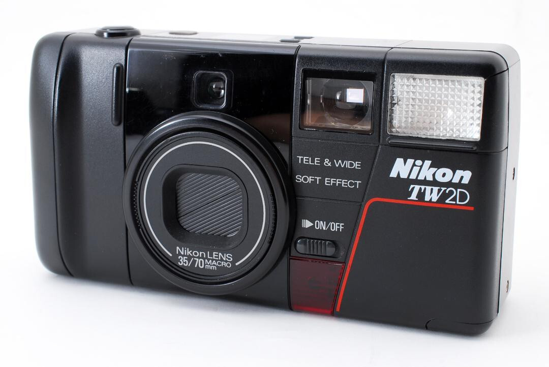 Near Mint Nikon TW2D Black 35/70mm Compact Film Camera From Black Body JP