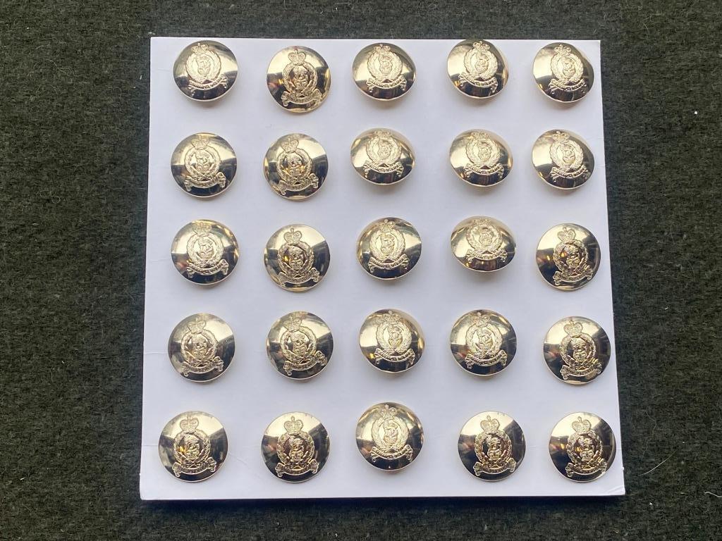 NEW British Army AGC 30L 19mm No 2 Dress FAD Uniform Button x 25