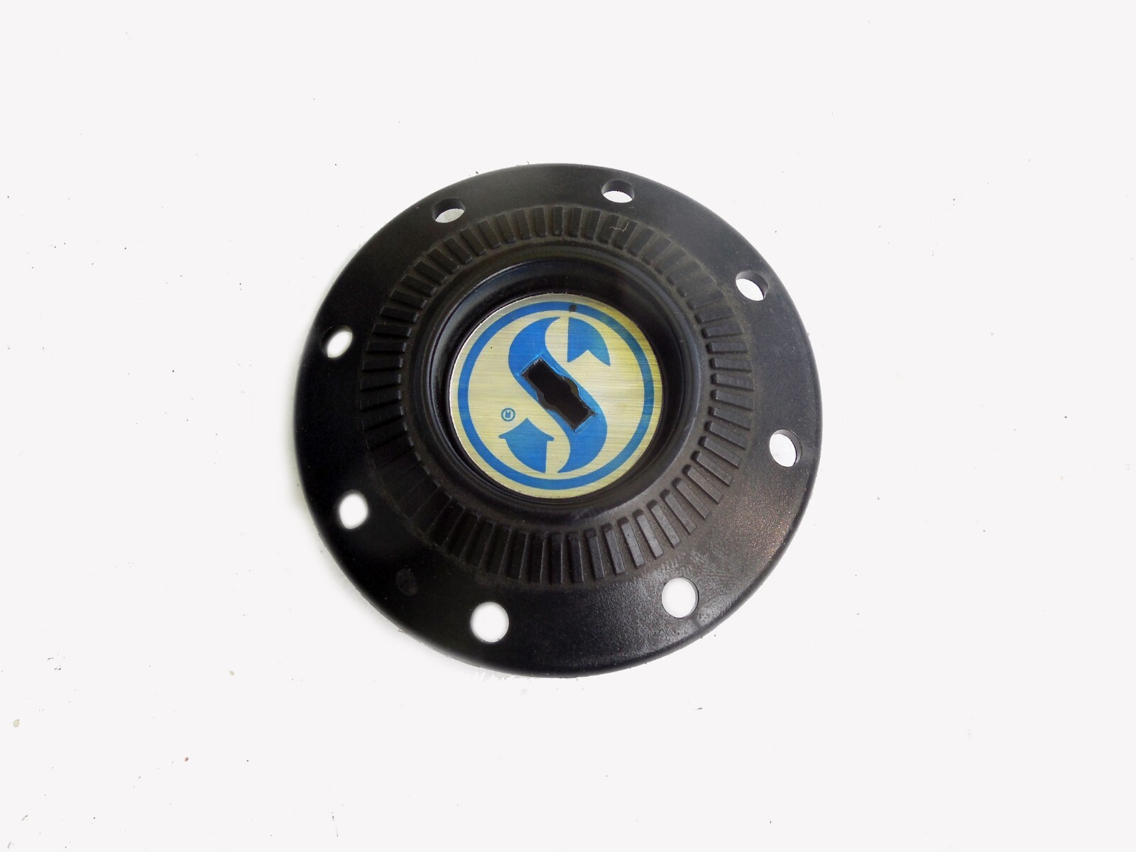 VINTAGE SCUBAPRO AIR 1 SECOND STAGE DIAPHRAGM COVER, PURGE BUTTON & KEY HOLE NOS