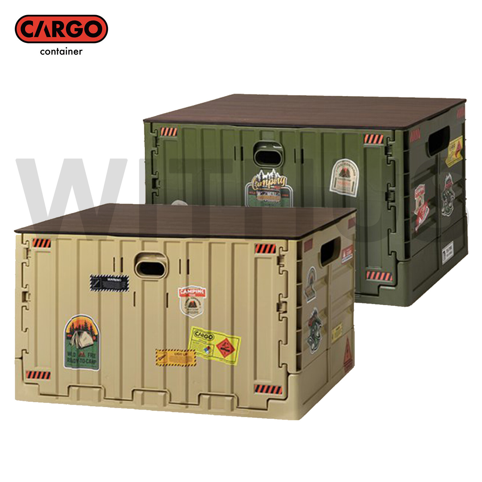 CARGO CONTAINER Signature Folding Box Camping Table - 3colors