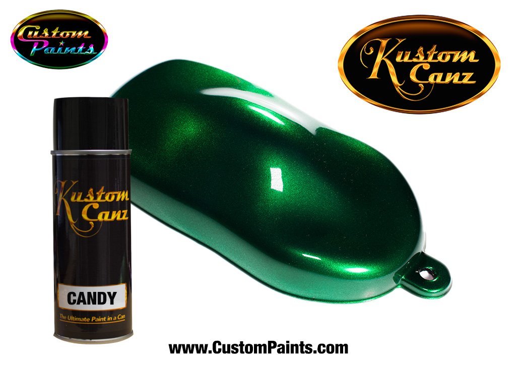 12oz Aerosol Candy Moss Green - Urethane Based, Automotive Paint, Lowrider