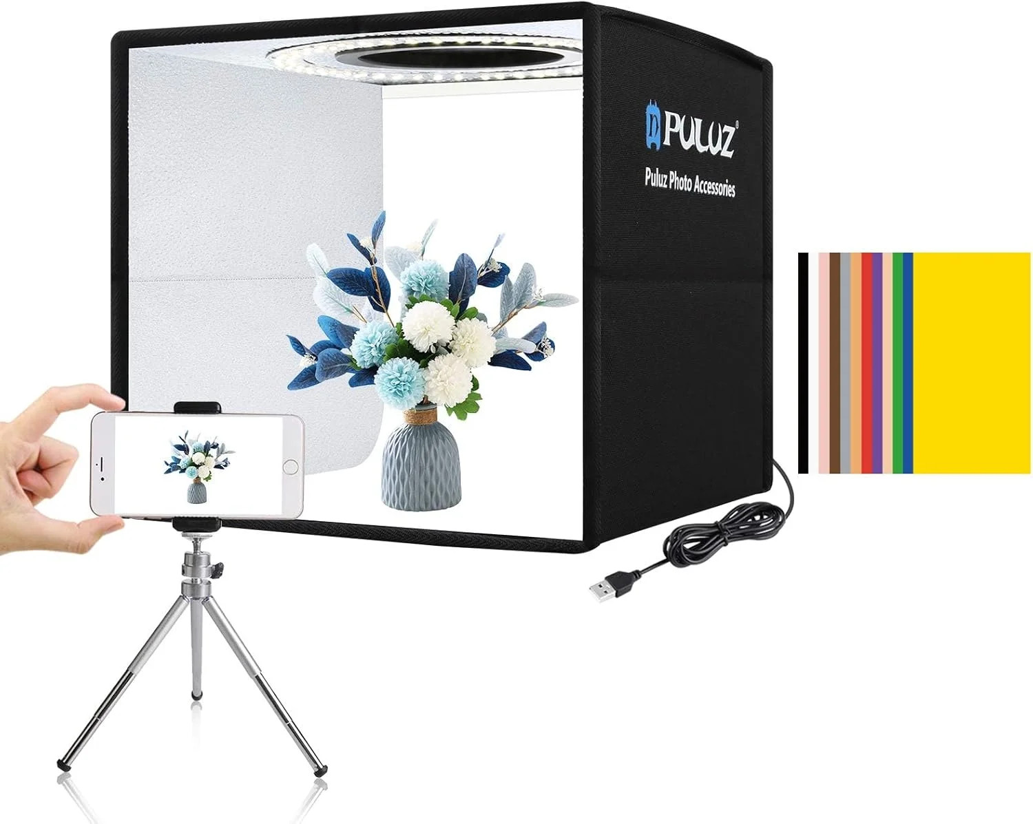 Mini Photo Studio Light Box, Photo Shooting Tent kit, Portable Folding Photograp
