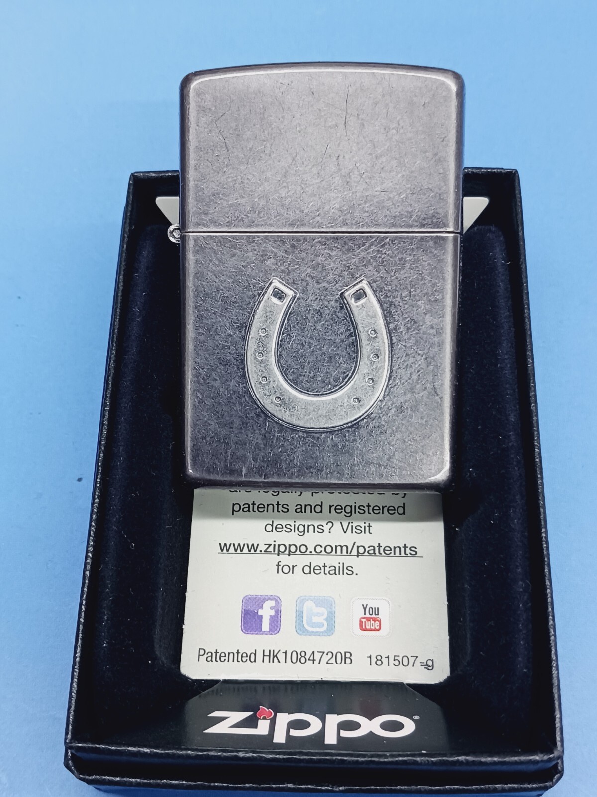 Zippo Horseshoe Gray Dusk 28498