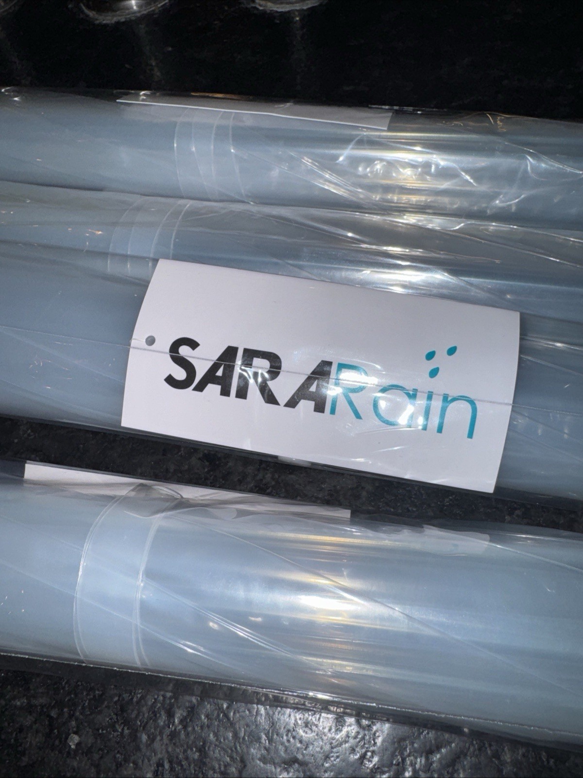 Sara Rain 46” Clear Bubble Umbrella Auto Open NIP
