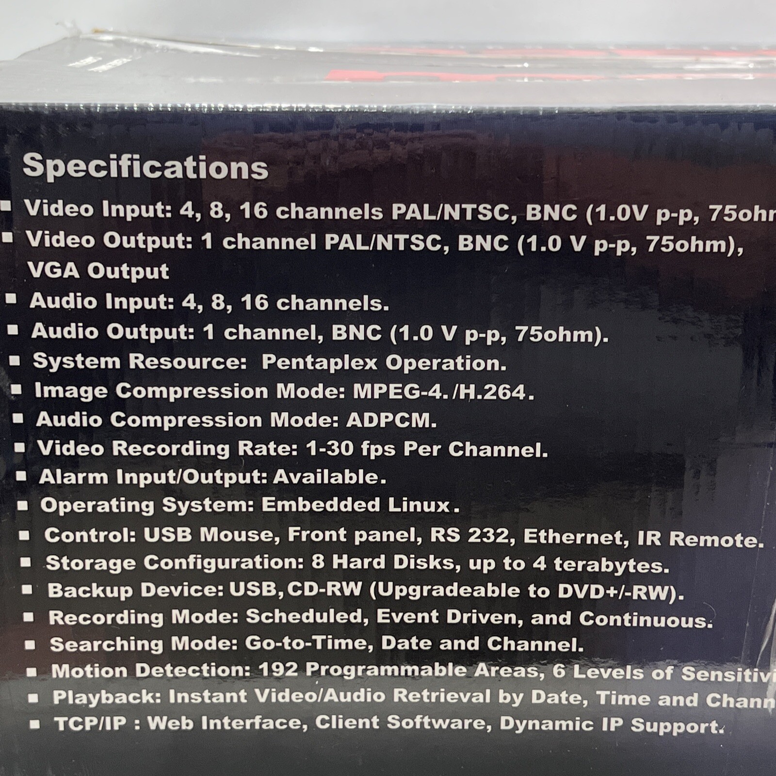 MACE Security Products - DVR, Model DVR-400RT2, Black ~ NEW See Description.