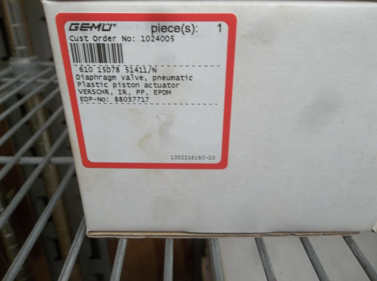 GEMU Valve Diaphragm Pump EPDM, DN15 GEMU 610 15D78