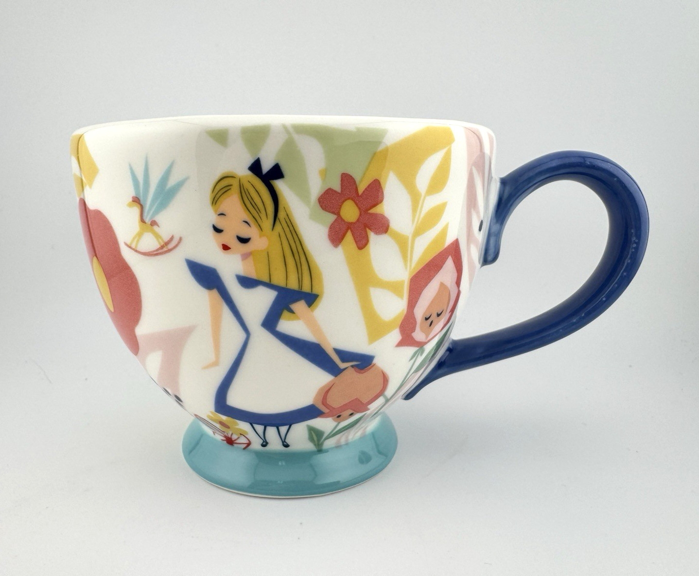 Disney's Alice in Wonderland Celebrate Together Spring Ceramic Teacup 13 oz NWT