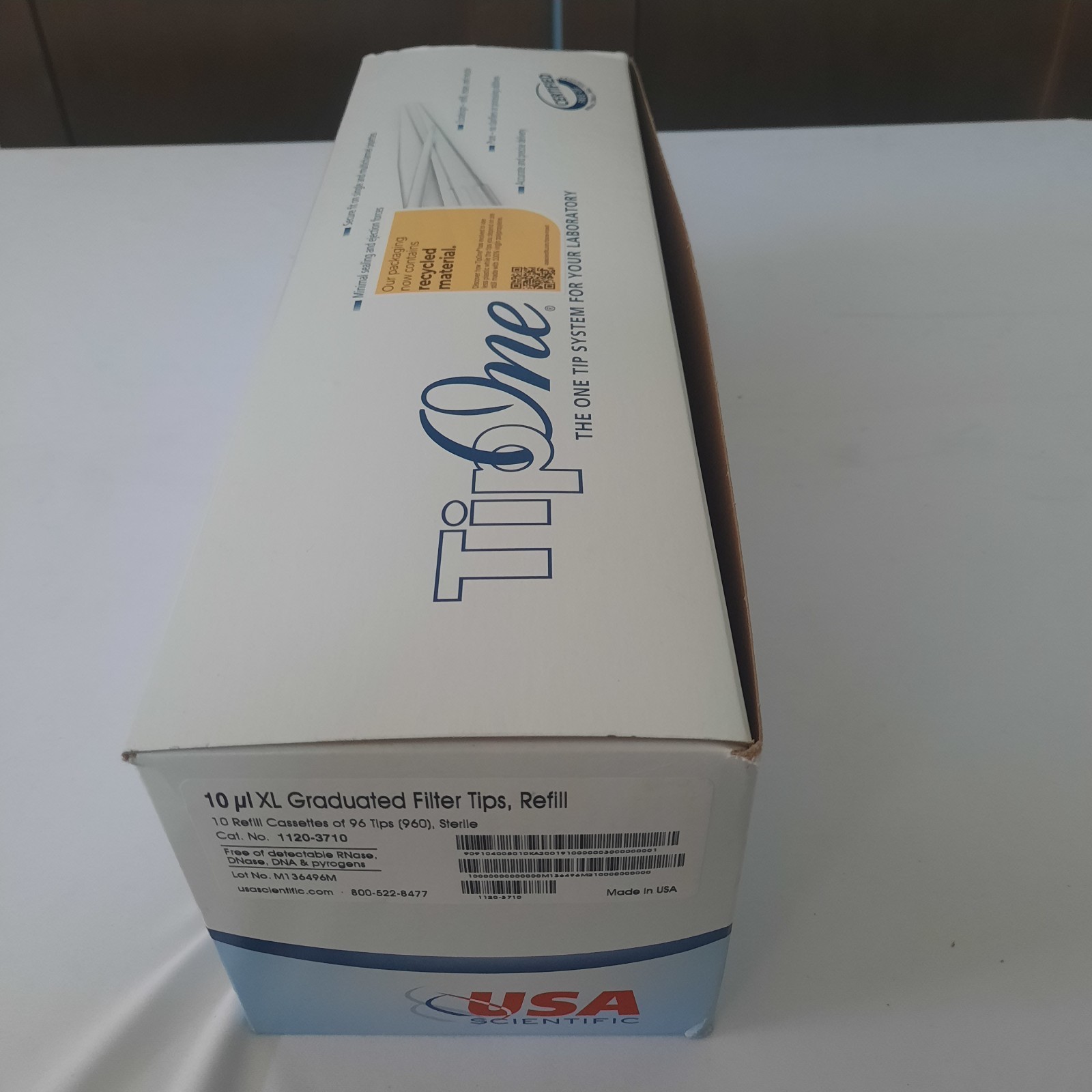 USA Scientific TipOne 10ul XL Graduated Filter Tips, 1120-3710, 10x96 (960pcs)