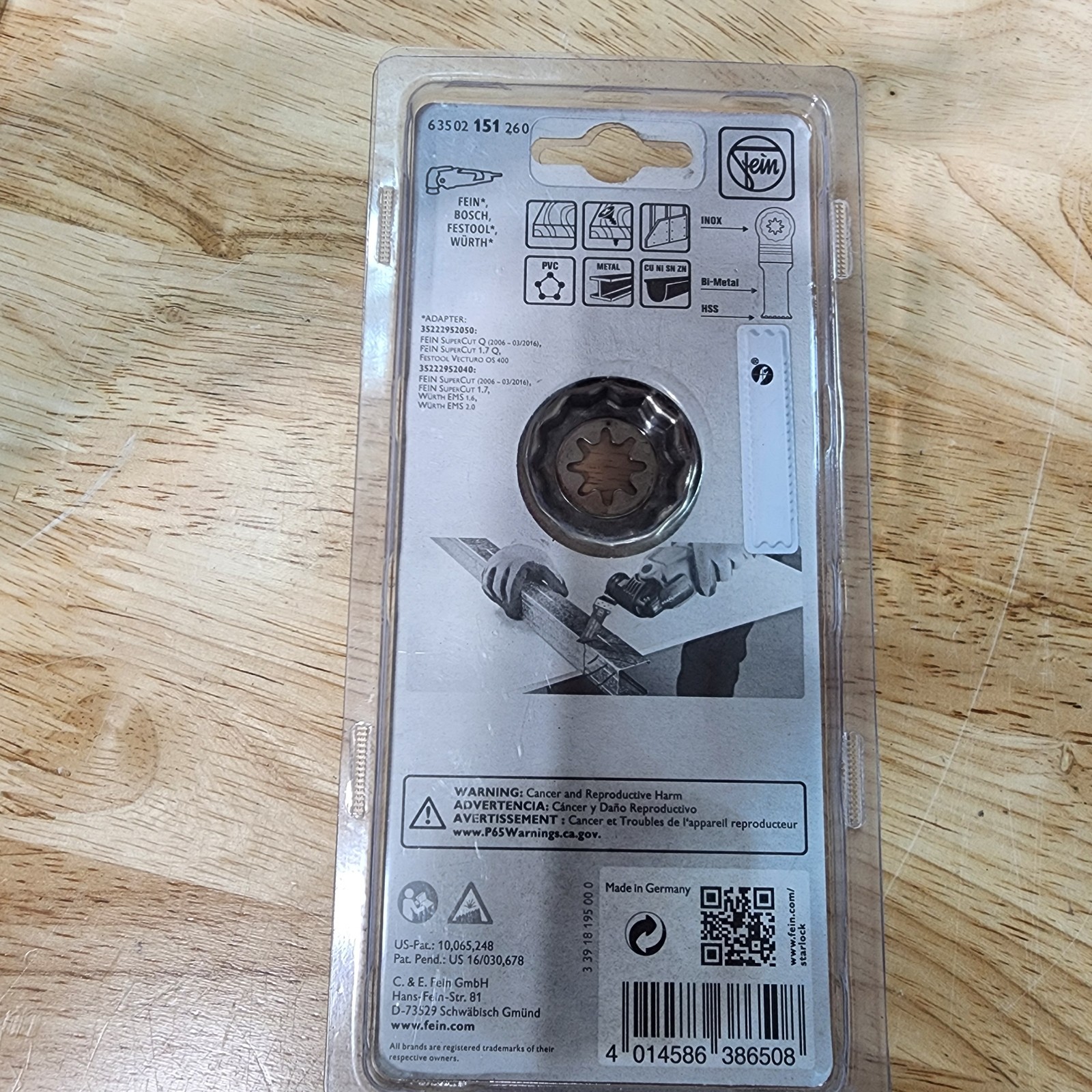 FEIN Multi Tool Blade Attachment 63502151260