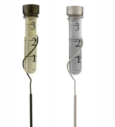 23" Grande View Rain Gauges in Bronze Patina or Satin Nickel Finish