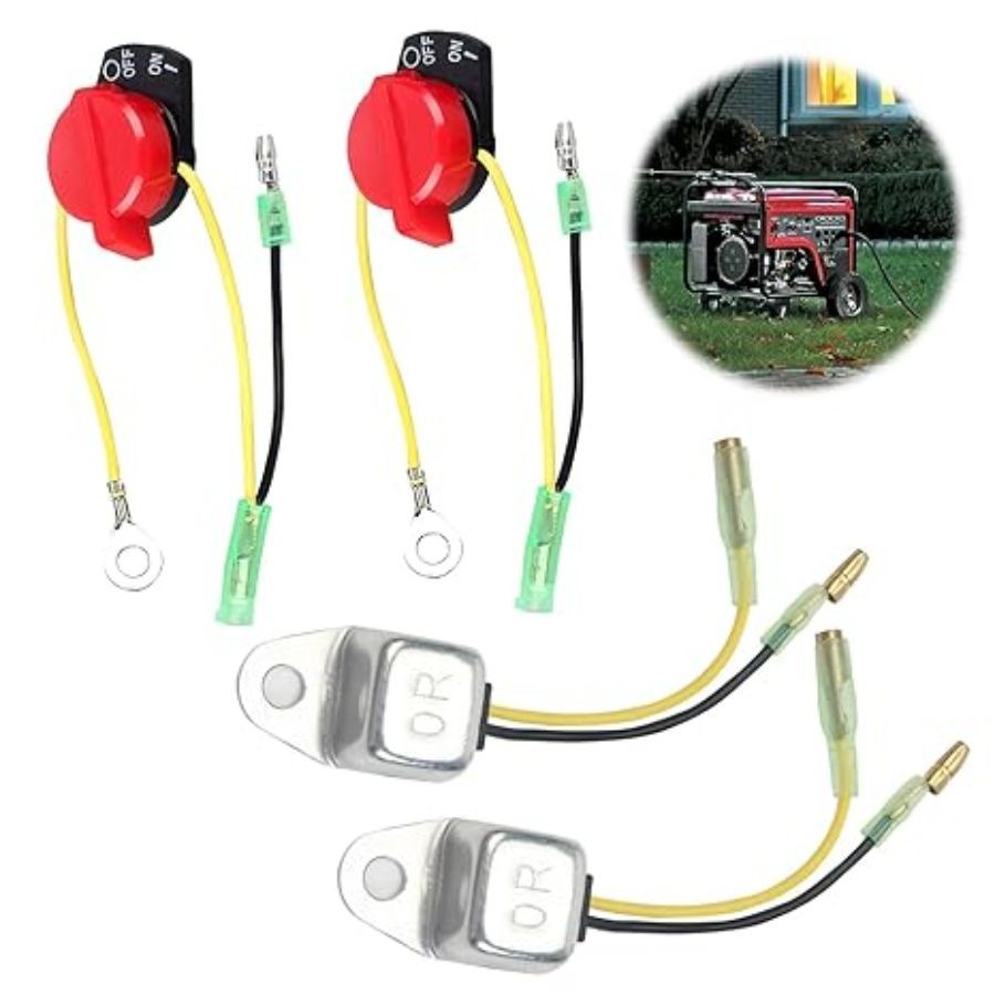 4 Pack Predator 212 Kill Switch & Low Oil Alert Sensor, Small Engine On Off Stop