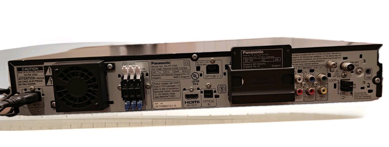 Panasonic SA-PT1050 5 Disk DVD Home Theater Receiver W/ Digital Transmitt/HDMI