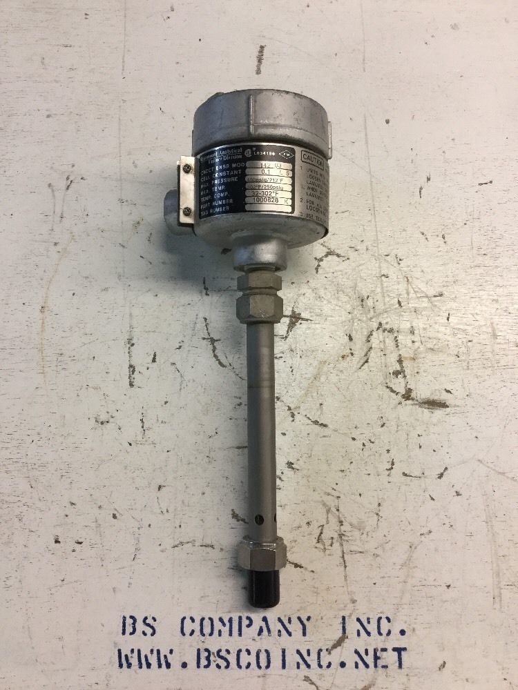 Rosemount Uniloc Division Conductivity Sensor 142-03