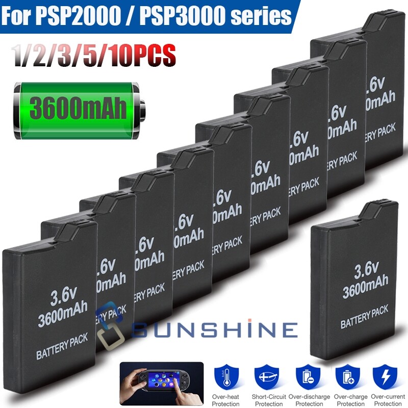 Battery for PSP 2000/3000 Replacement Battery Pack Rechargeable Portable Battery