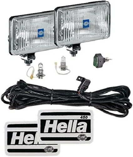 HELLA 005860631 450 DRIVING LAMP KIT (CLEAR LENS) H3 12V SAE/ECE