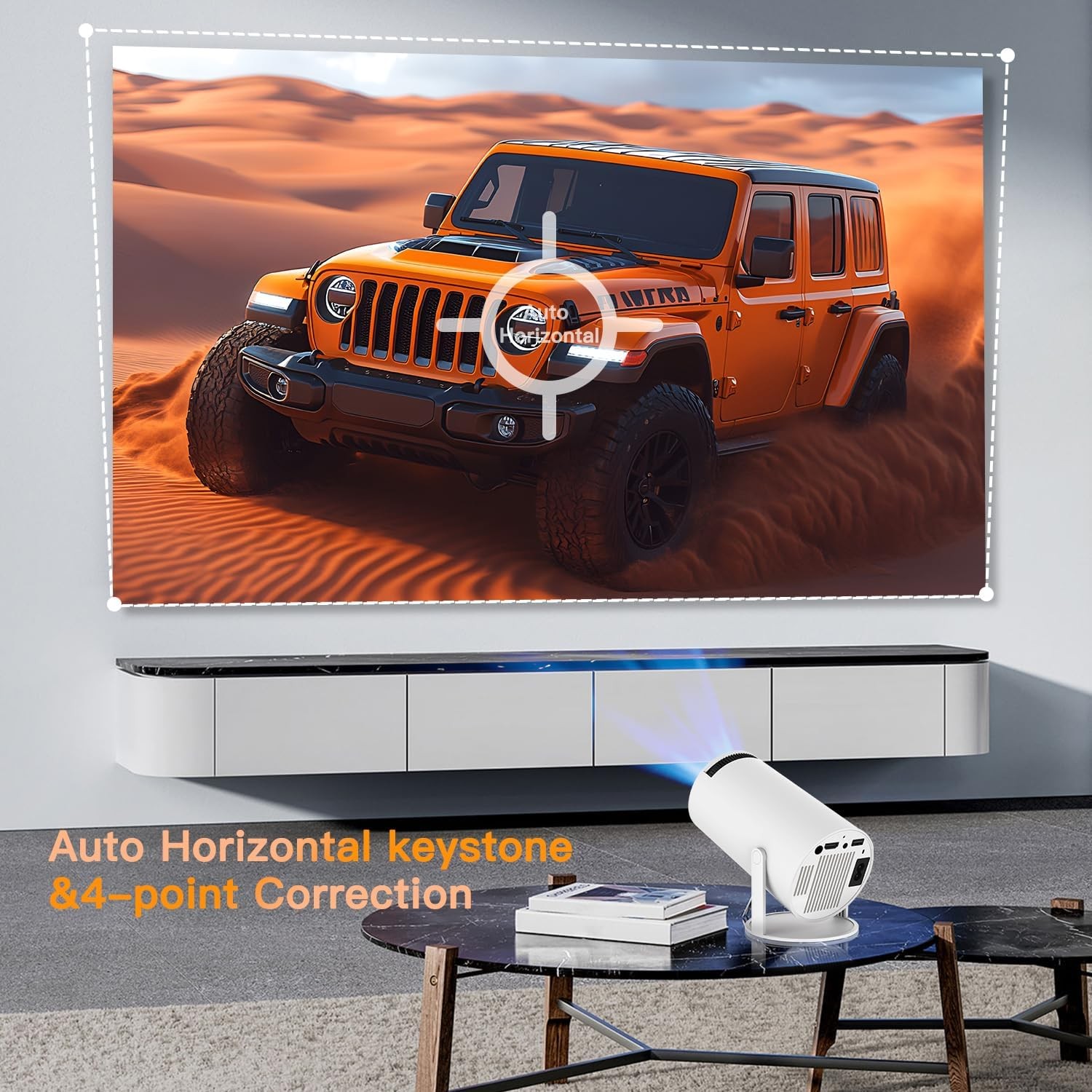 Mini 4K WiFi Bluetooth Portable Projector 1080P Support Projector for PC TV