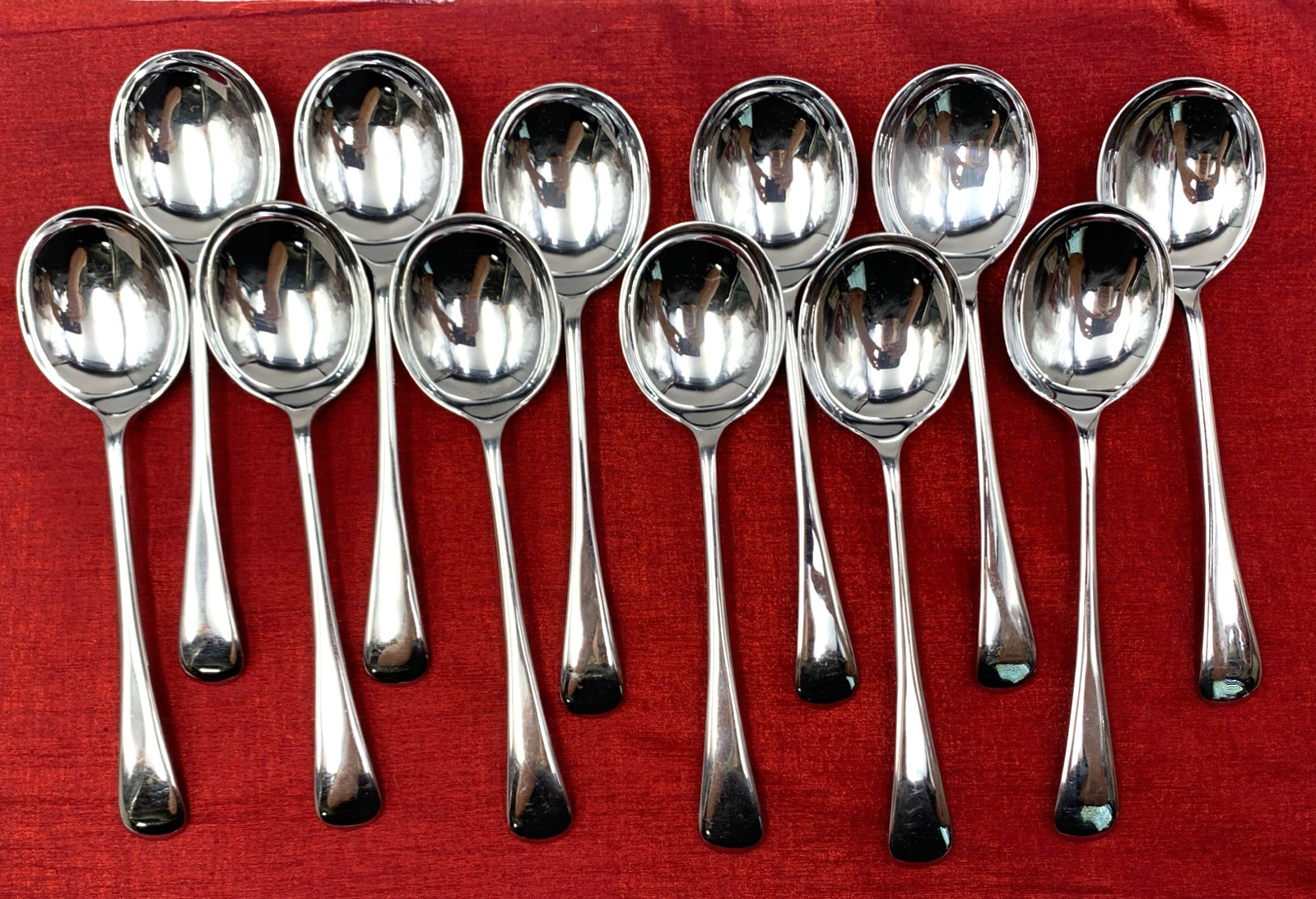 Friar Stainless Steel Gumbo Soup Spoons, Set of 12, 7-3/4" (?Arthur Price)