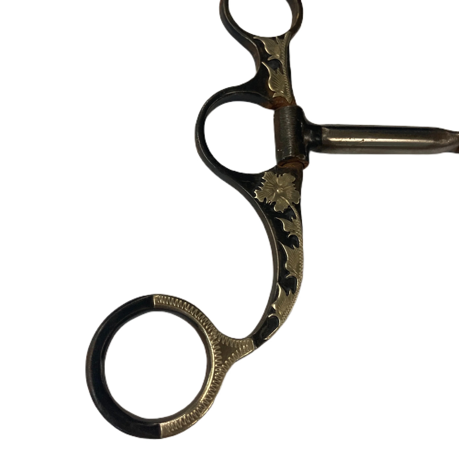 Tuescher Silver Carved Shank Bit