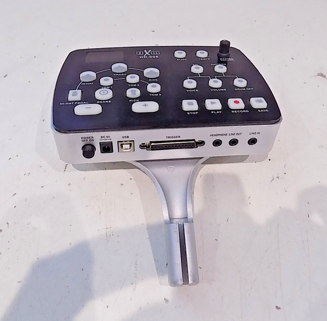 HXM HD-006 Electronic Drum Main Module Only Silver Pre-owned