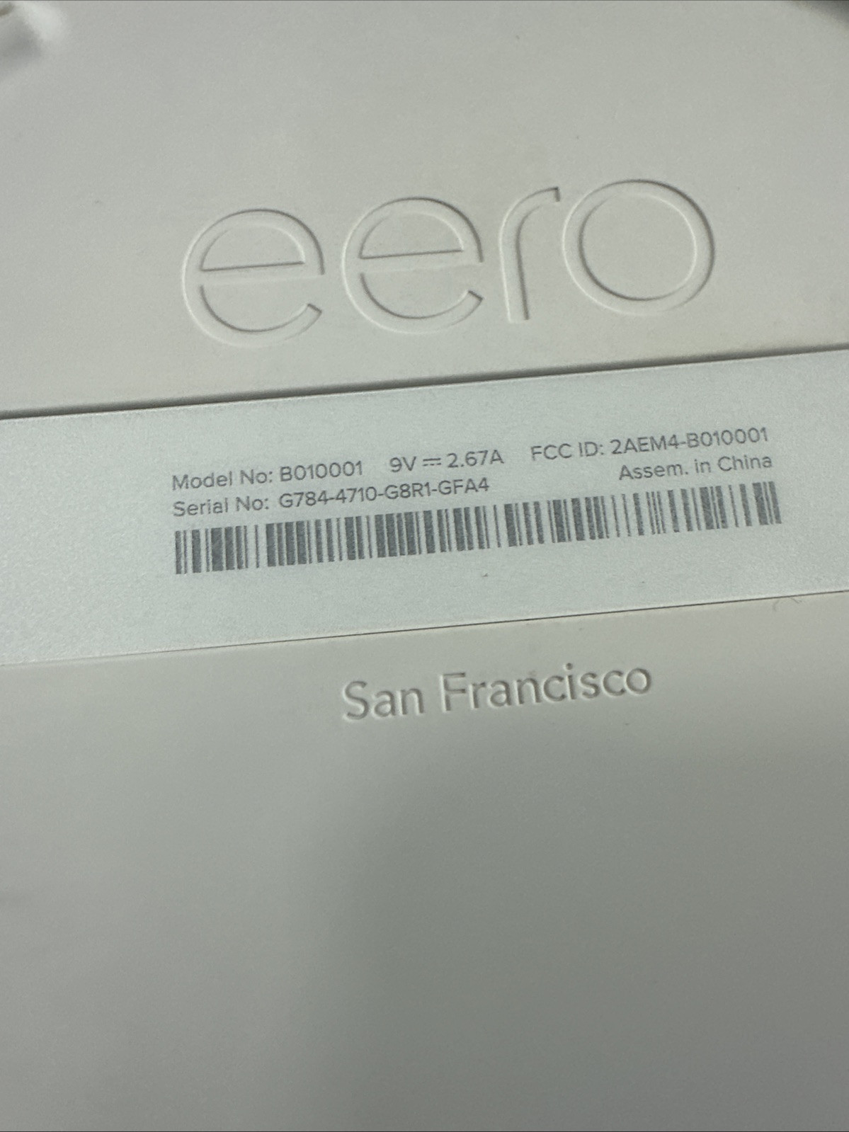 EERO BO10001 Wi-Fi System plus 1 Extender DO10001