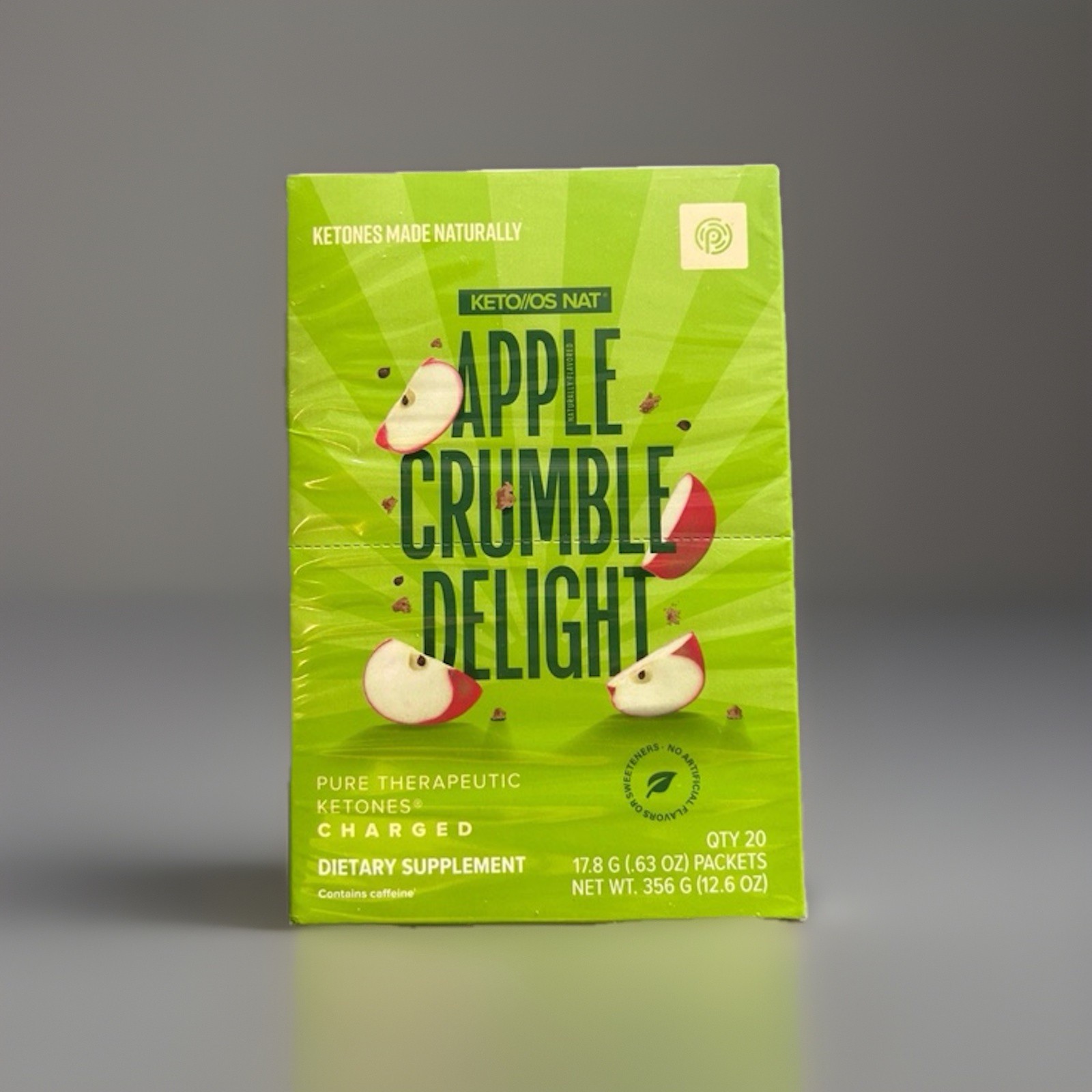 Pruvit Ketones Keto OS Nat APPLE CRUMBLE DELIGHT  CHARGED. 20 Pk. Free Shipping