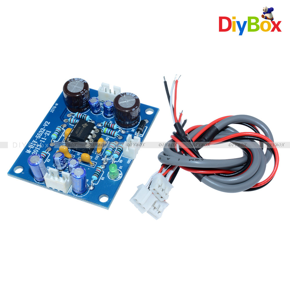 NE5532 OP-AMP HIFI Preamplifier Signal Amplification Board Bluetooth Pre-amp D