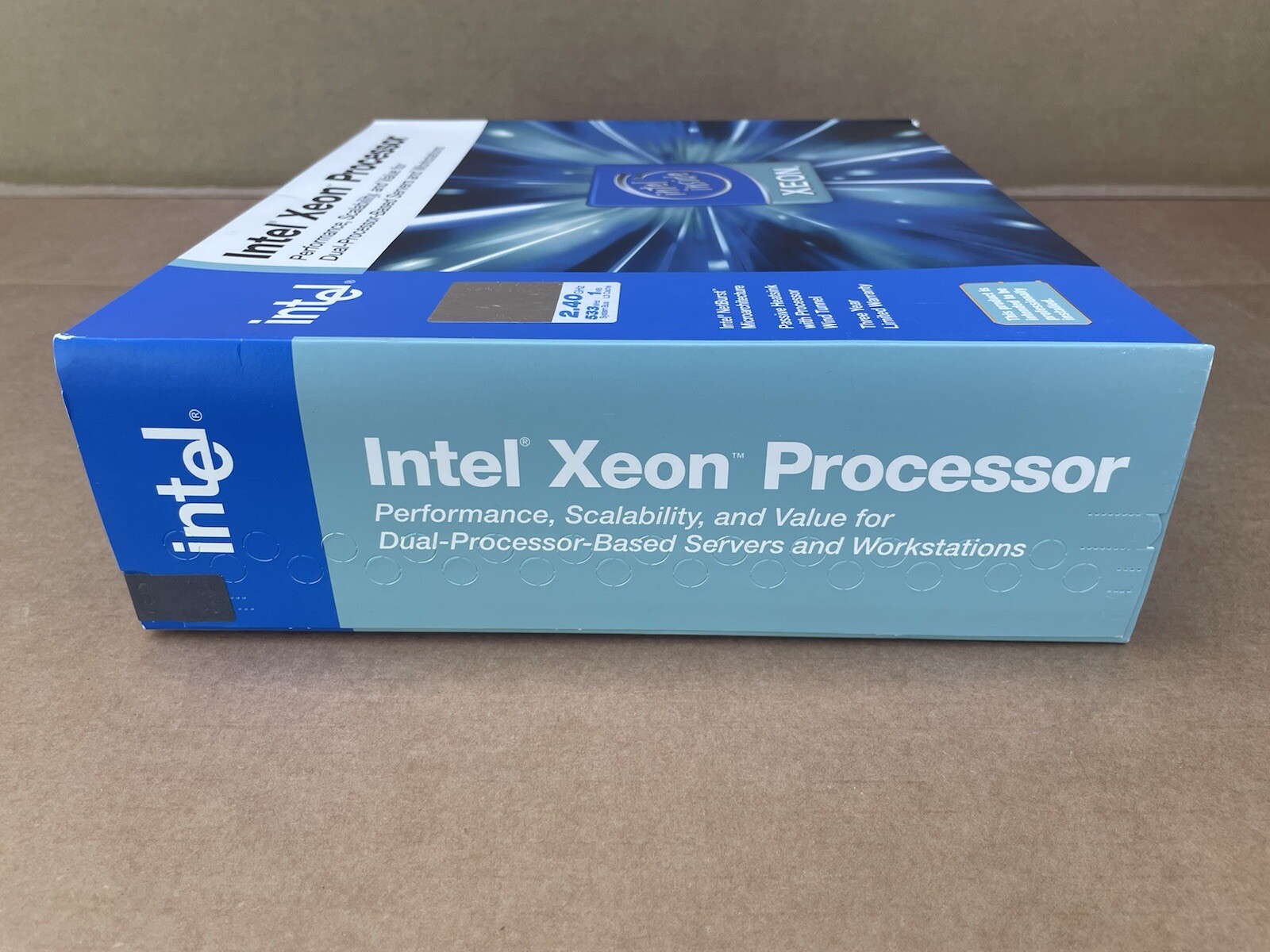 NEW SEALED 2004 INTEL XEON PROCESSOR 2.40 GHZ DUAL 604-PIN MICRO-PGA SL7D4