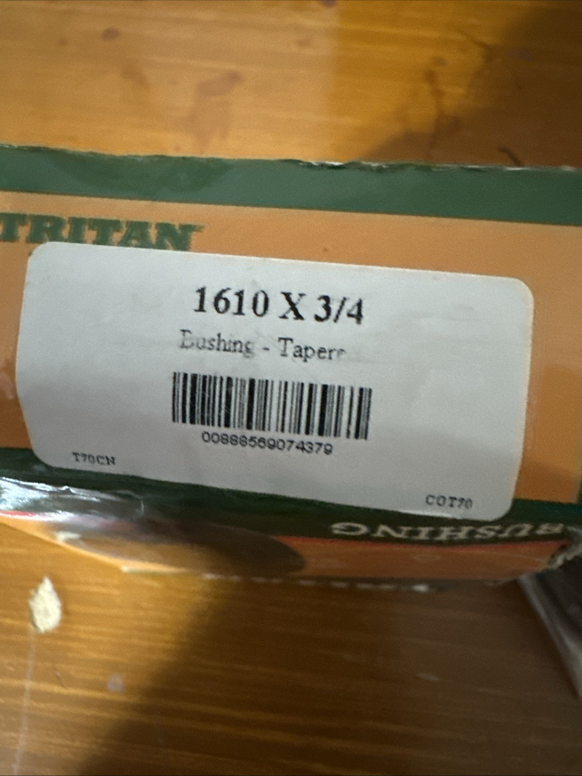 Tritan 1610x3/4” Tapered Bushing