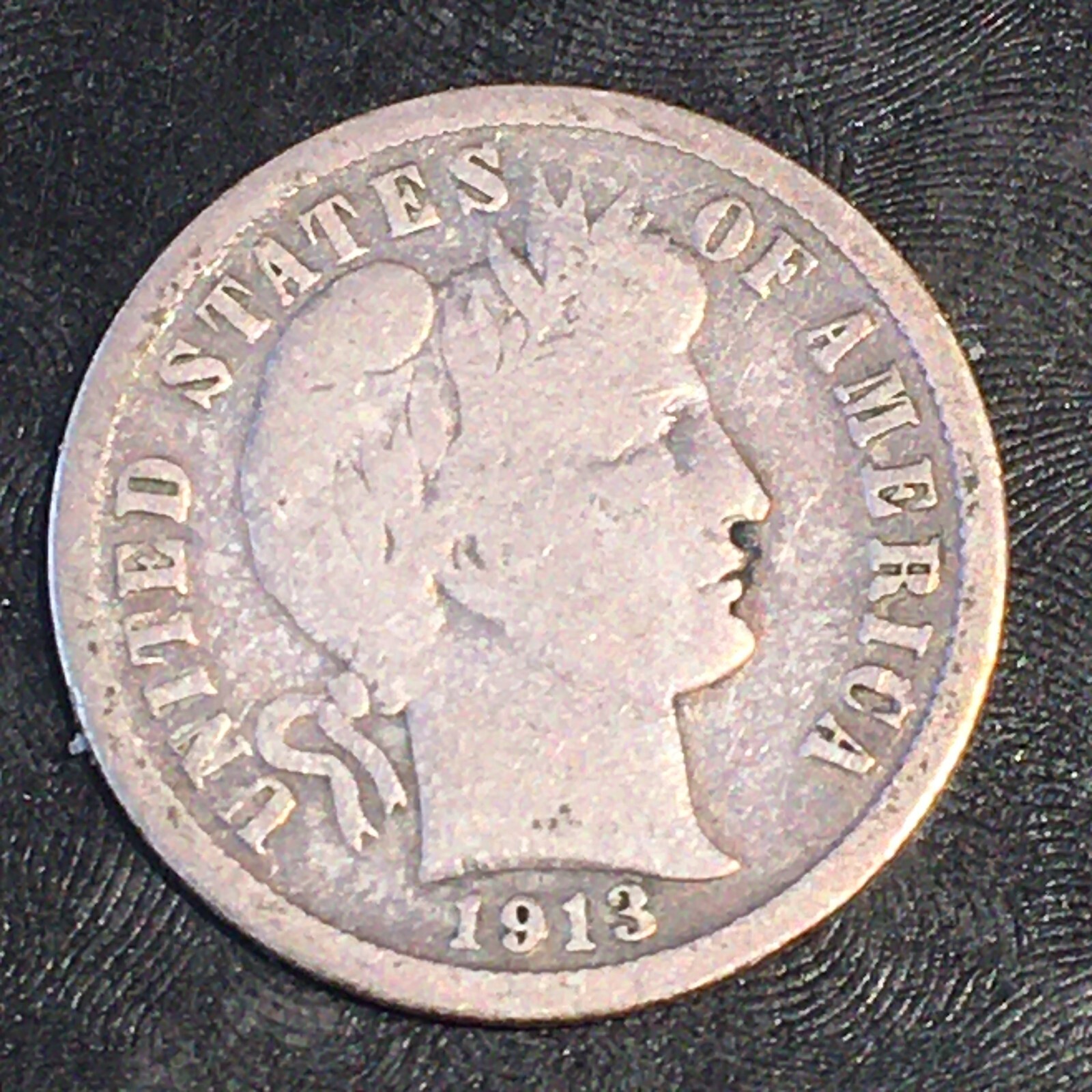 1913 Barber Dime - High Quality Scans #o640