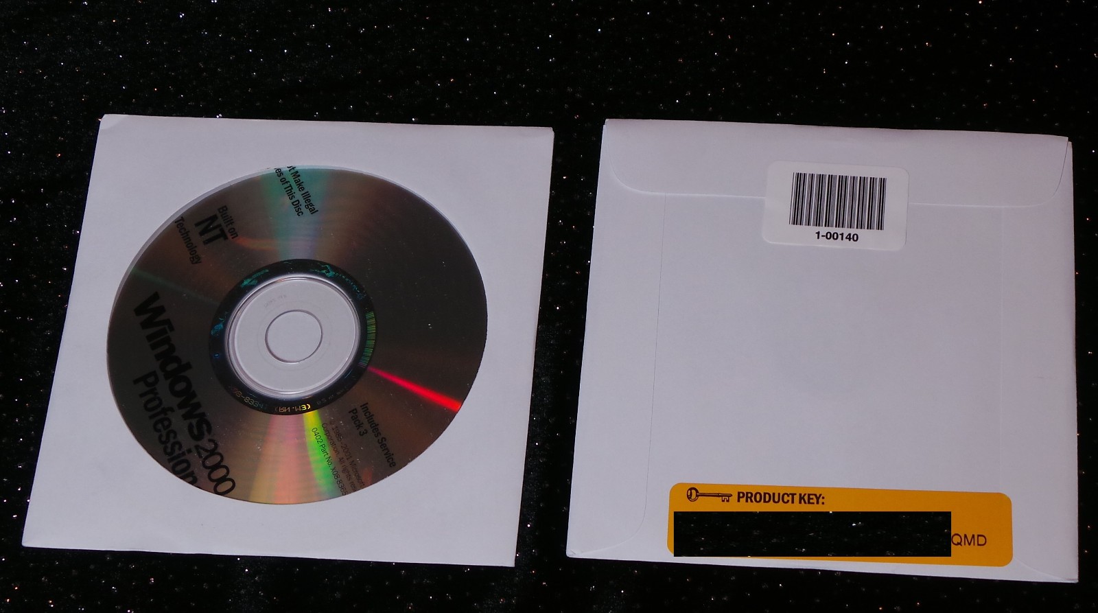 Share Microsoft Windows 2000 Professional W2K SP3 + Product key, CD NEW SEALED