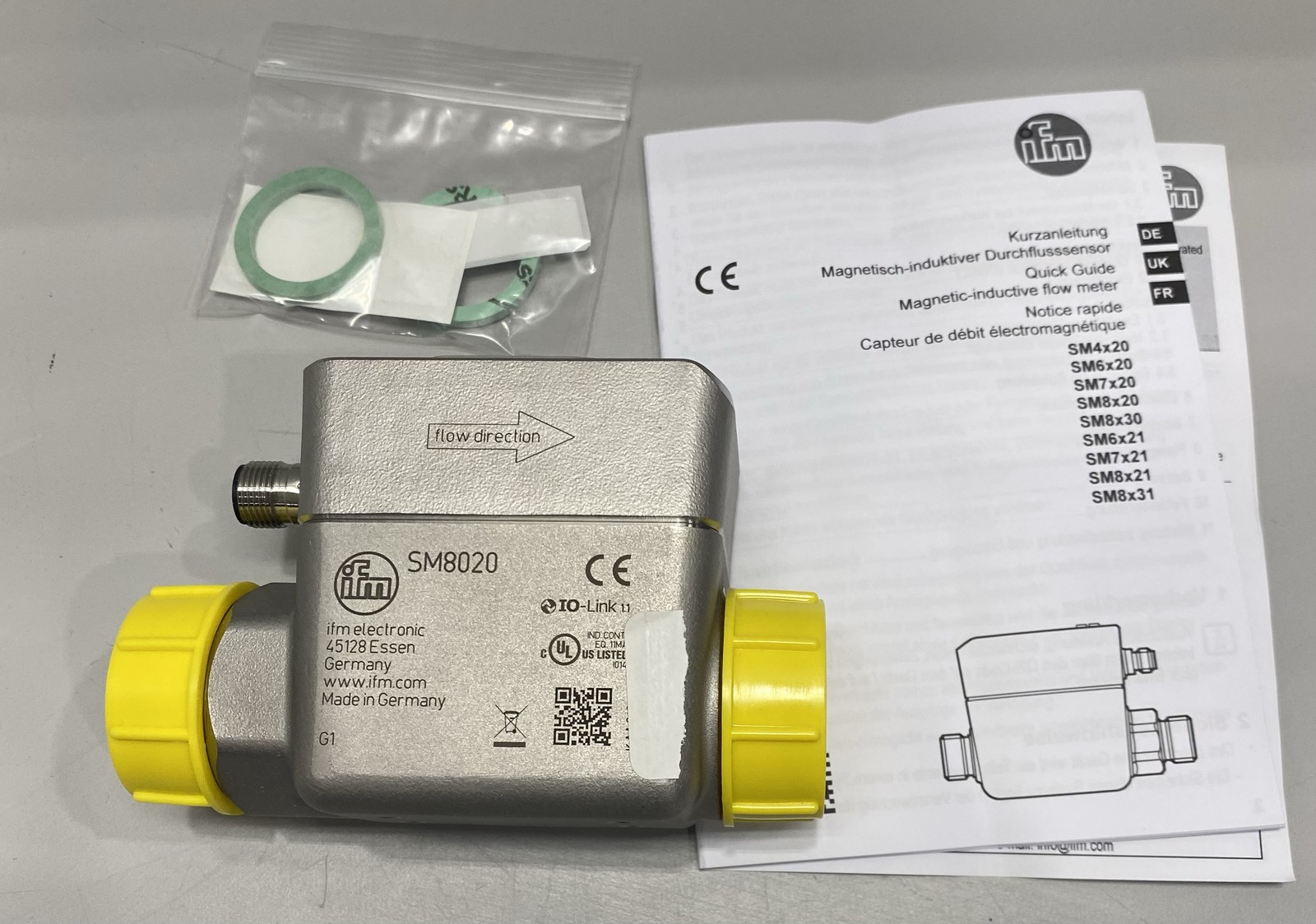 IFM Magnetic Inductive Flow Meter SM8020