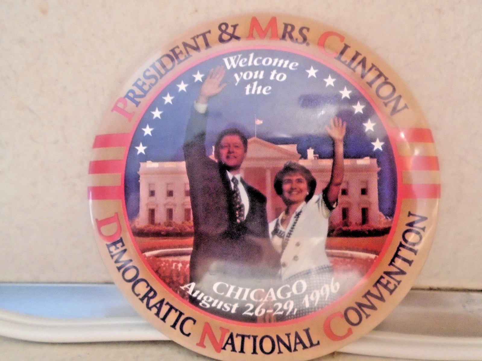 Clinton Democratic Convention 1996 Pinback Button