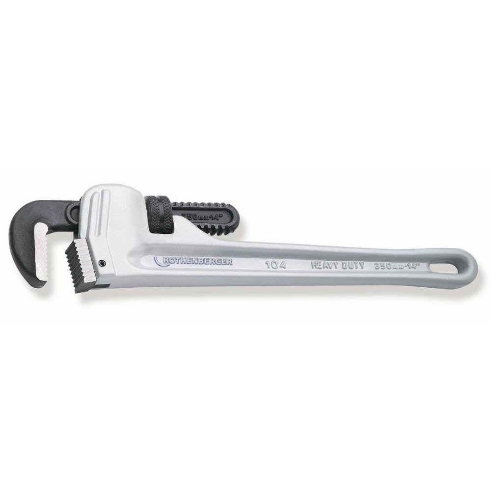 Rothenberger 70160 14in Aluminum Pipe Wrench 2in (60mm) Dia Lightweight