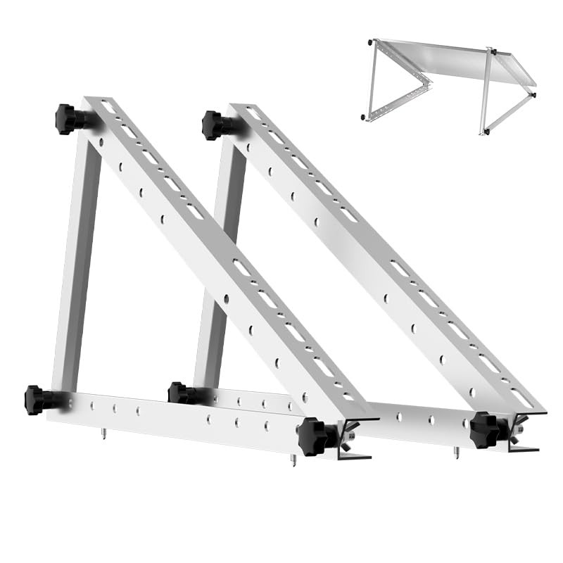 22in Adjustable Solar Panel Stand, Tilt Mount Bracket with Full 22inch