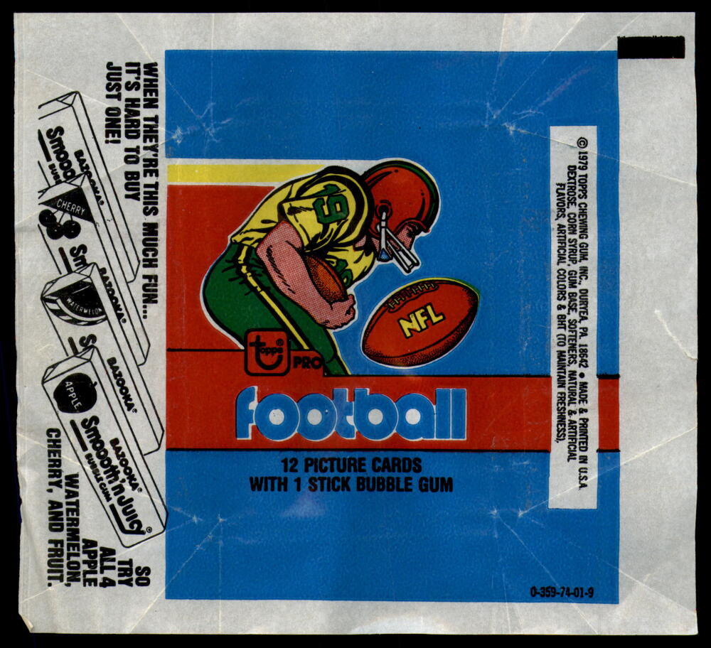1979 Topps Football Wax Wrapper